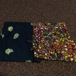 Lularoe leggings lot of 2! Os!